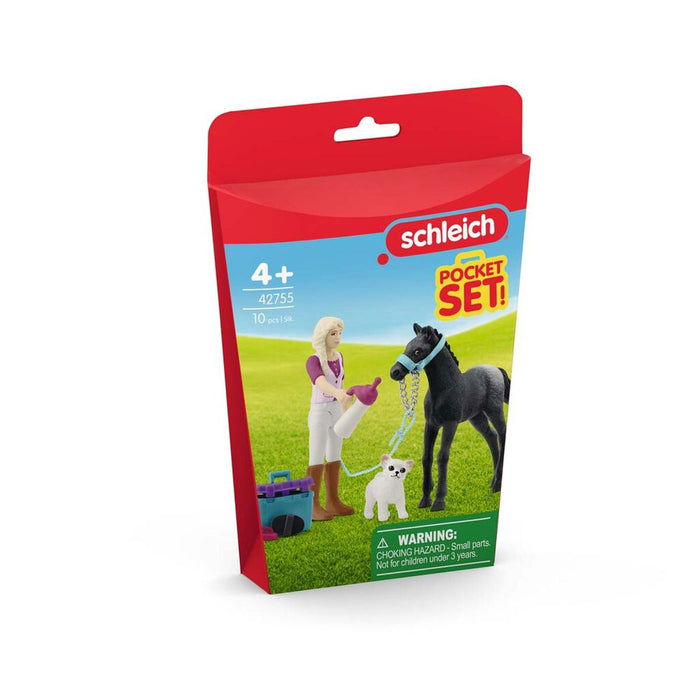 Schleich 42755 Pocket Set Care set for foal - Ennakkotilaus tuote!