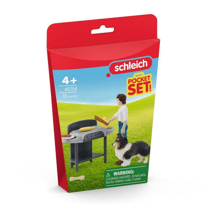 Schleich 42754 Pocket Set Barbecue with Tom - Ennakkotilaus tuote!