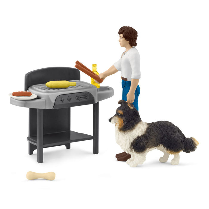 Schleich 42754 Pocket Set Barbecue with Tom - Ennakkotilaus tuote!