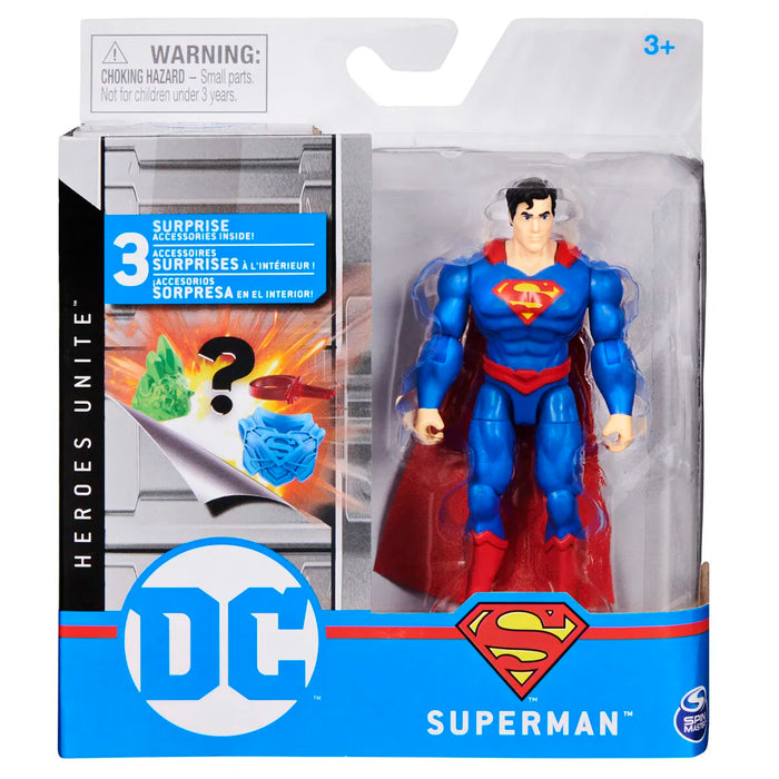 DC Superman figuuri 10cm + yllätystarvikkeet