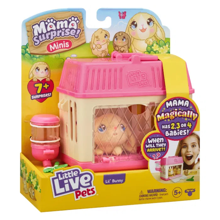 Little Live Pets Mama Suprise Mini pupu + vauvat leikkisetti