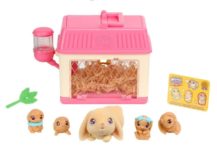 Little Live Pets Mama Suprise Mini pupu + vauvat leikkisetti