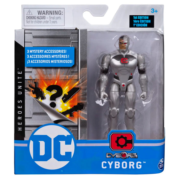 DC Cyborg figuuri 10cm + yllätystarvikkeet