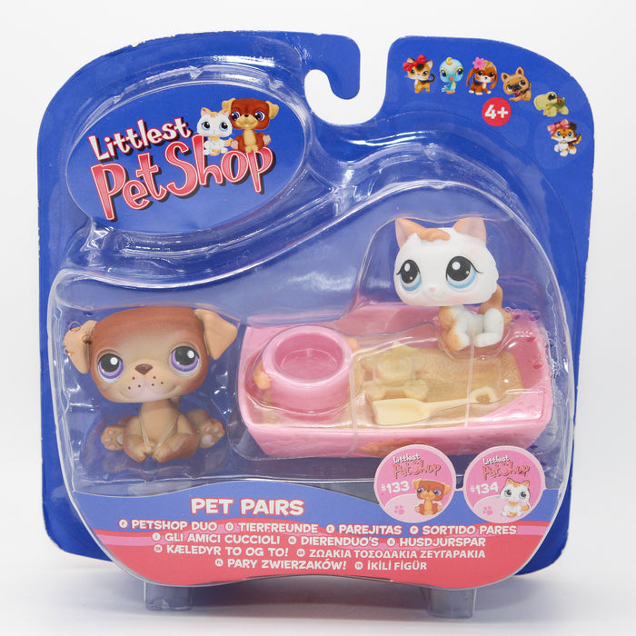 Littlest Petshop Mopsi #133 ja Kissa pentu #134