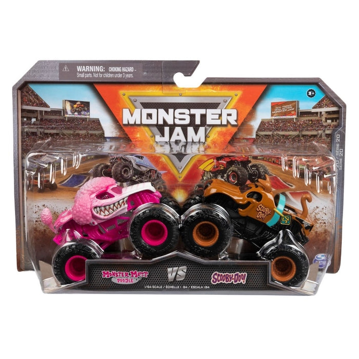 Monster Jam Monster Mutt Poodle vs Scooby-Doo! autot 2kpl