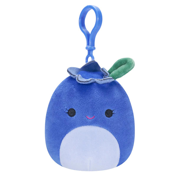 Squishmallows Bluby Mustikka Clip on maskotti - 9cm