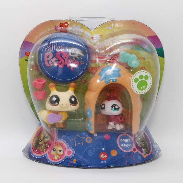 Littlest Petshop Ampiainen #1987 ja Leppäkerttu #1988