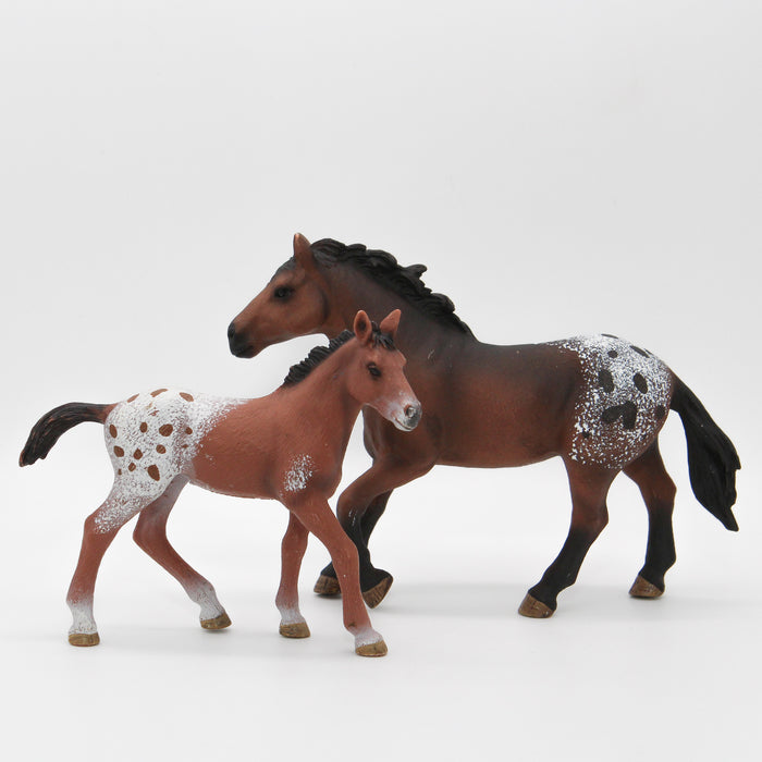 Schleich Appaloosa hevonen ja varsa- Second Hand