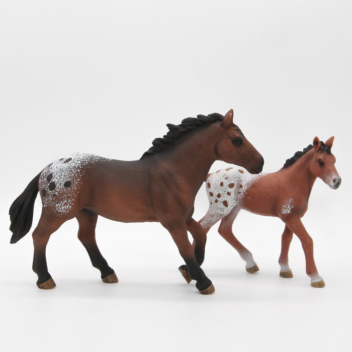 Schleich Appaloosa hevonen ja varsa- Second Hand