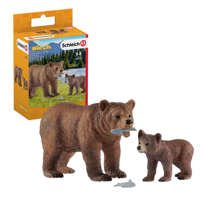 Schleich Harmaakarhu ja pentu 42473 - Elli Madelli