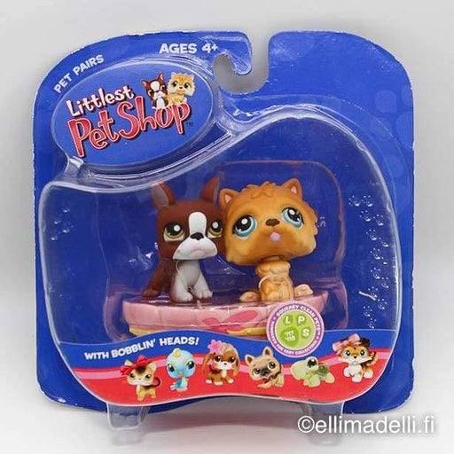 Littlest Petshop Bostonin terrieri #118 ja Chow Chow koira