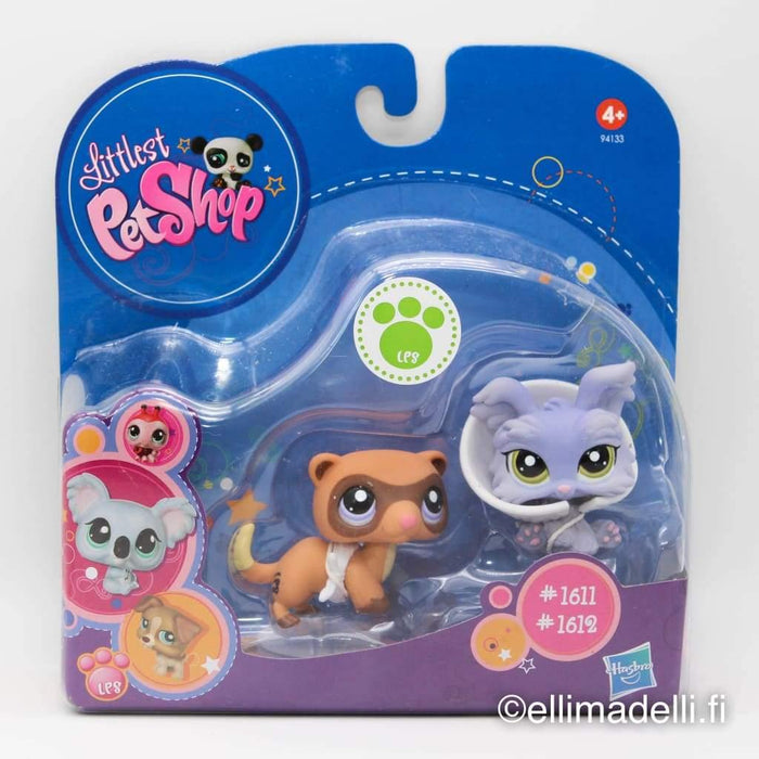 Littlest Petshop Fretti #1612 ja Yorkshiren terrieri #1611 -