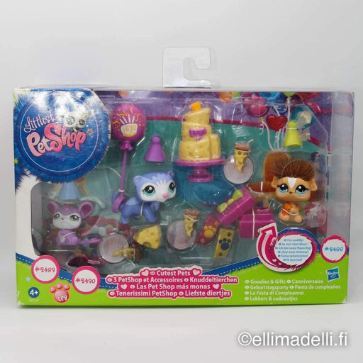 Littlest Petshop Hiiri #2489 Fretti #2490 ja Marsu #2488 -