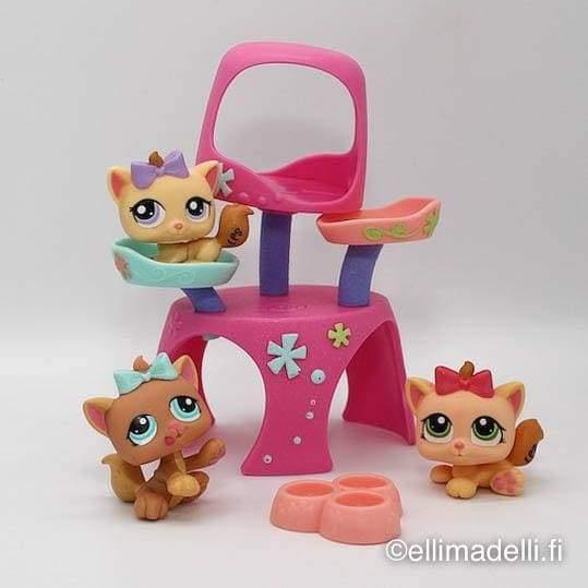 Littlest Petshop Petriplets Kissa pennut #1335-1337 -