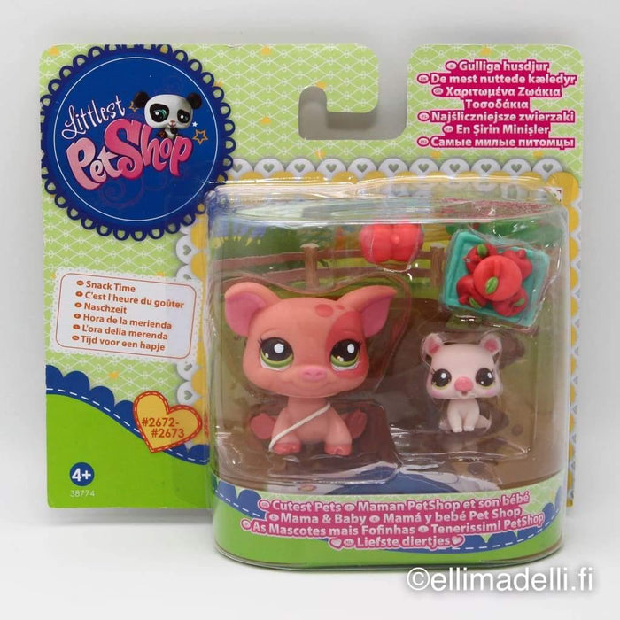 Littlest Petshop Possu emo ja vauva #2672-2673 - Littlest