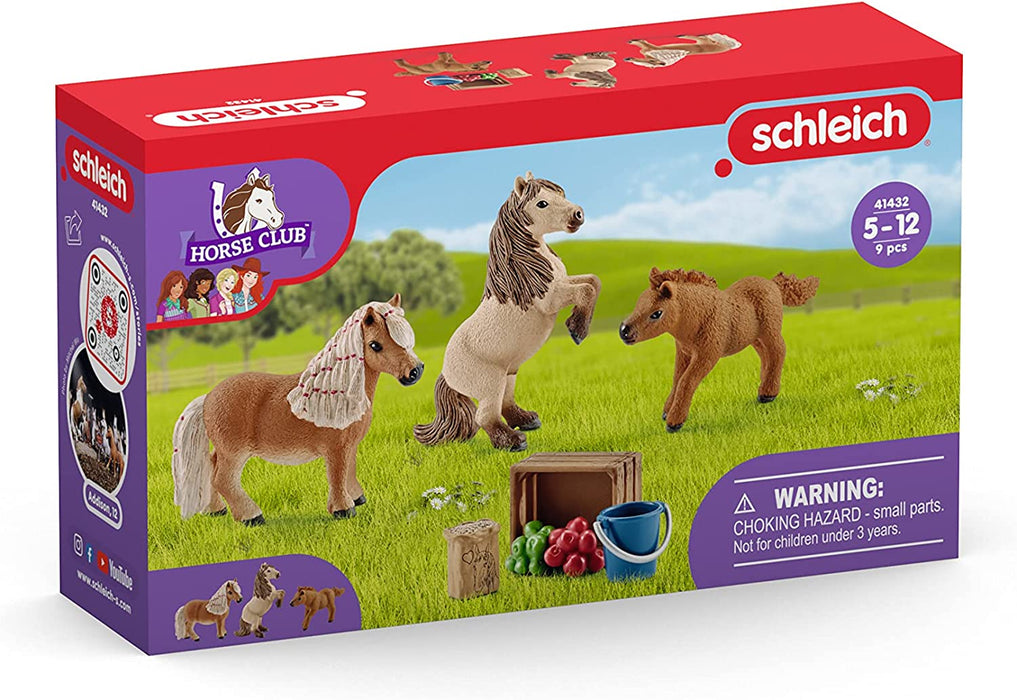 Schleich 41432 Shetlanninponi perhe - Erikoiserä!