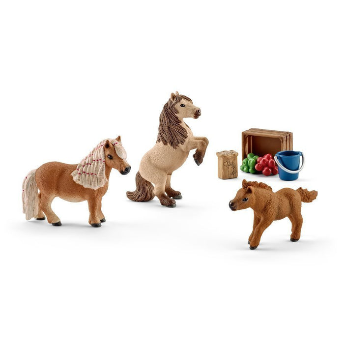 Schleich 41432 Shetlanninponi perhe - Erikoiserä!