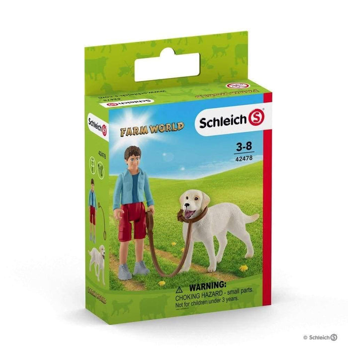 Schleich Kävelyretki Labradorinnoutajan kanssa 42478 - 